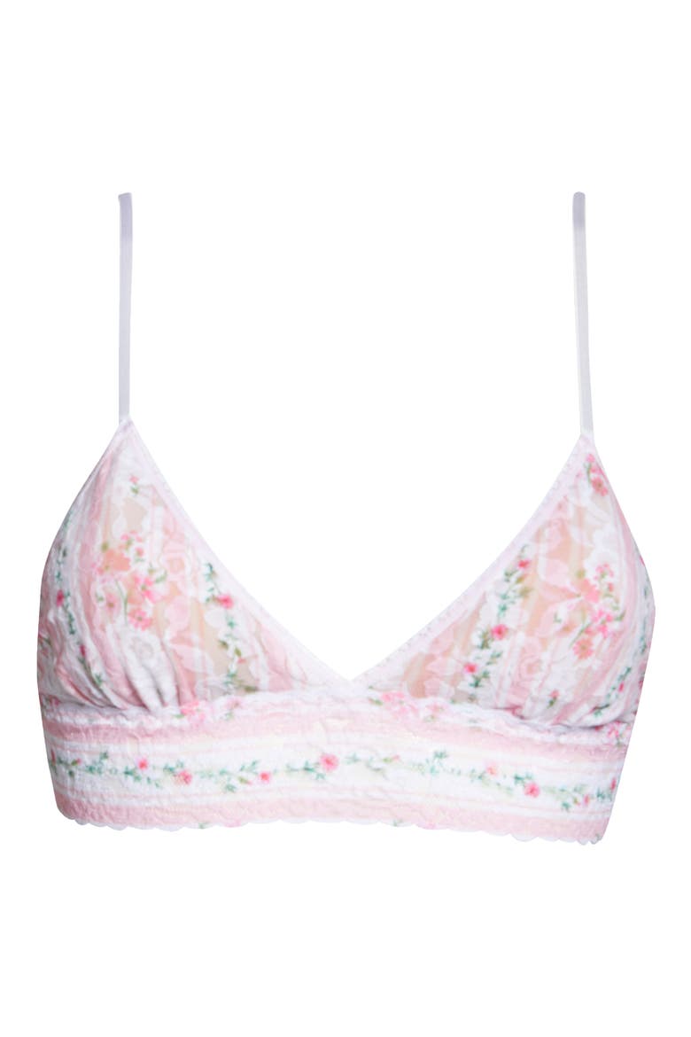 Prairie Stripe Lace Bralette, Alternate, color, PINK MULTI