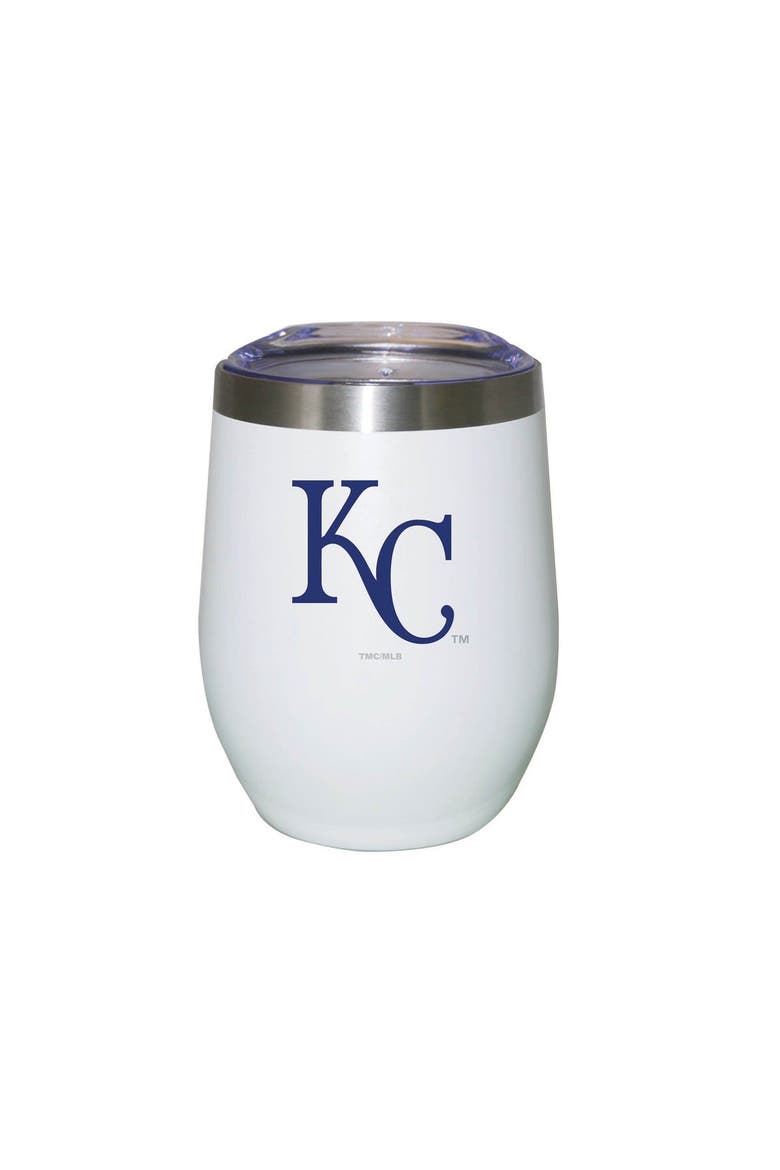 Kansas City Royals 12oz. Logo Stemless Tumbler, Alternate, color, White