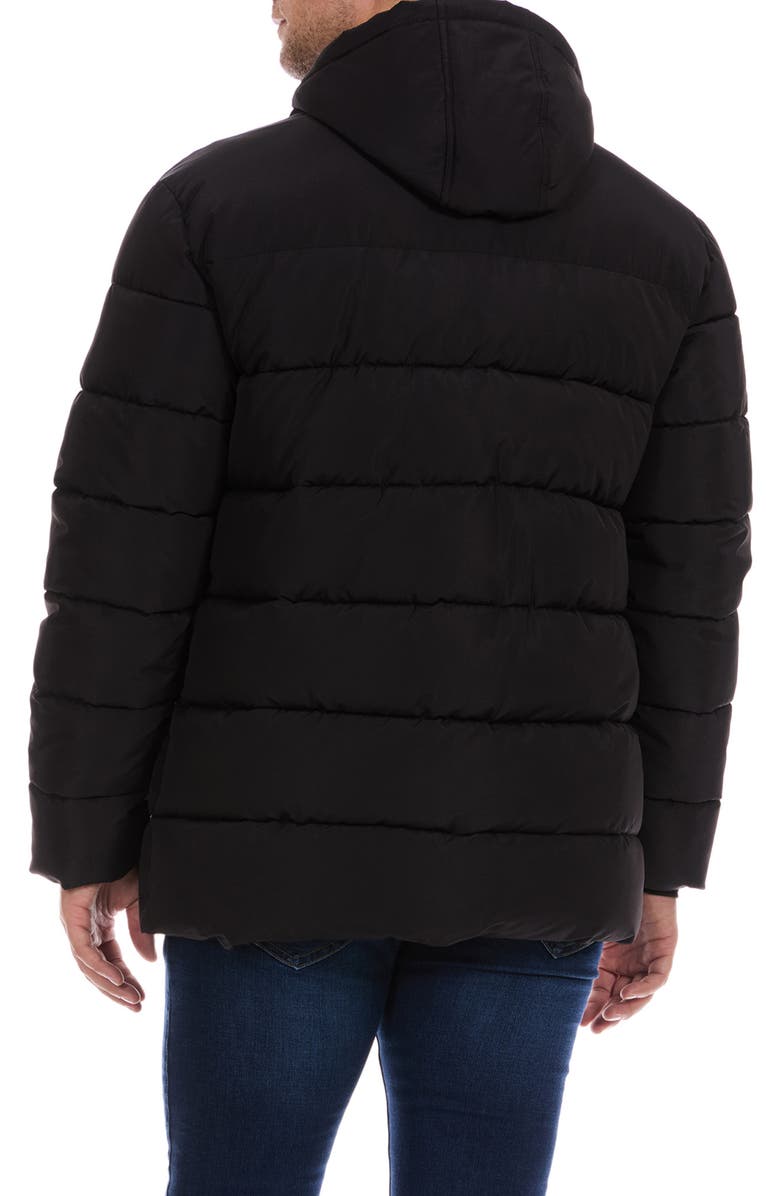 Perry Ellis Heavyweight Quilted Jacket, Alternate, color, Black