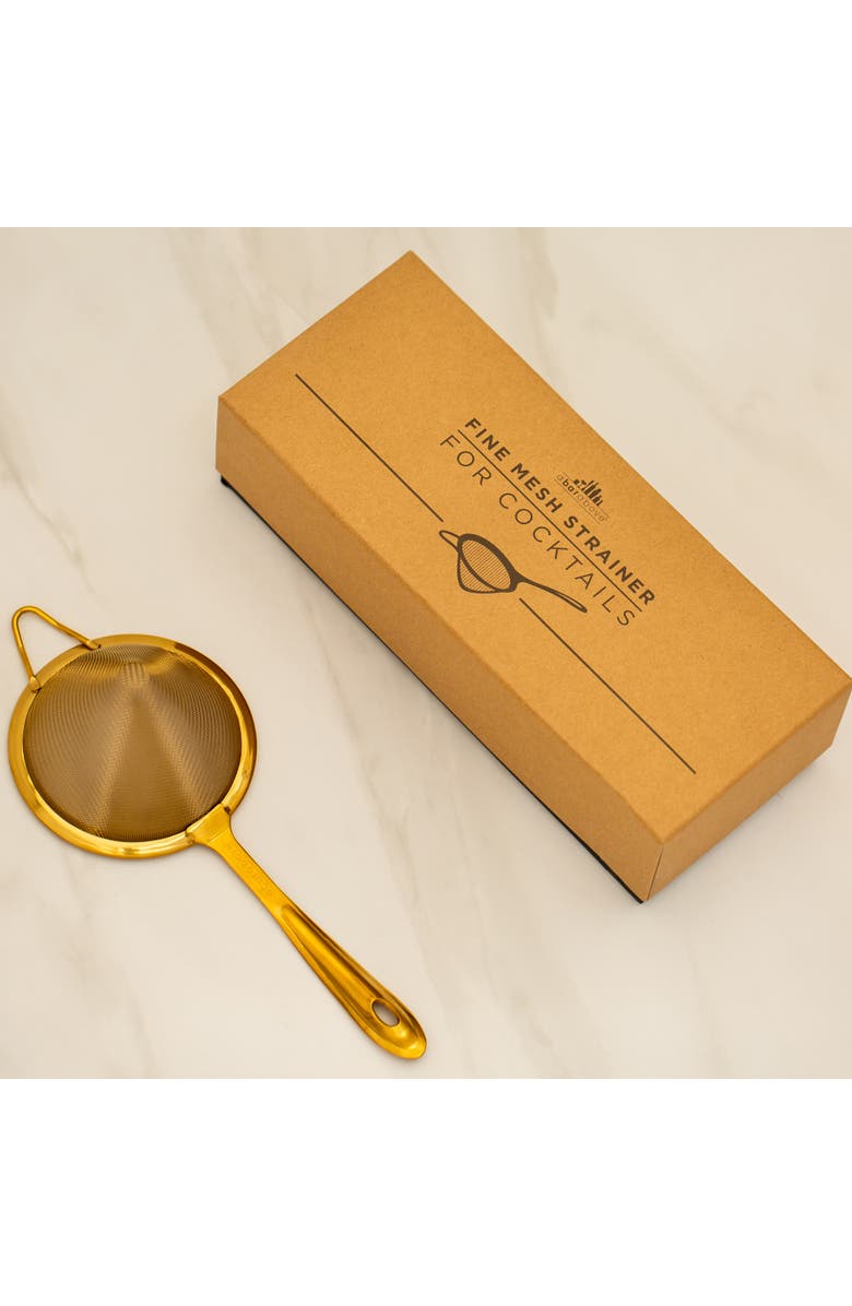 A Bar Above Gold Fine Mesh Strainer, Alternate, color, Gold