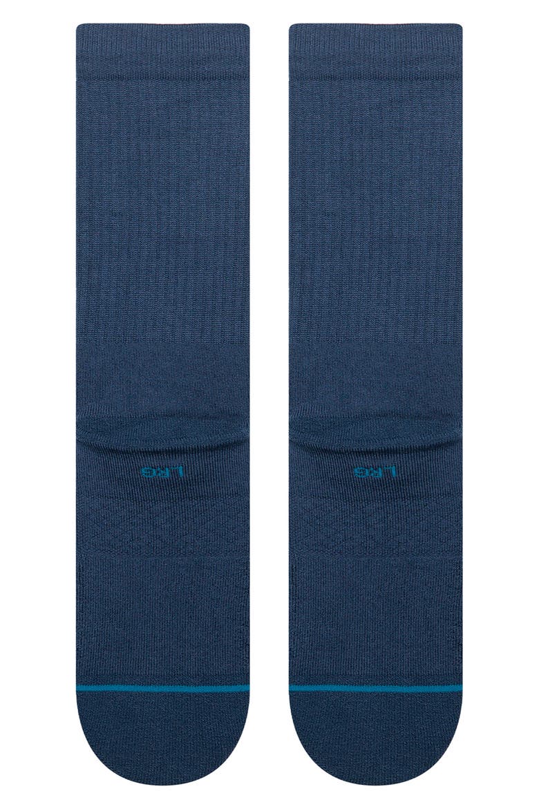 Stripes Crew Socks, Alternate, color, NAVY BLUE