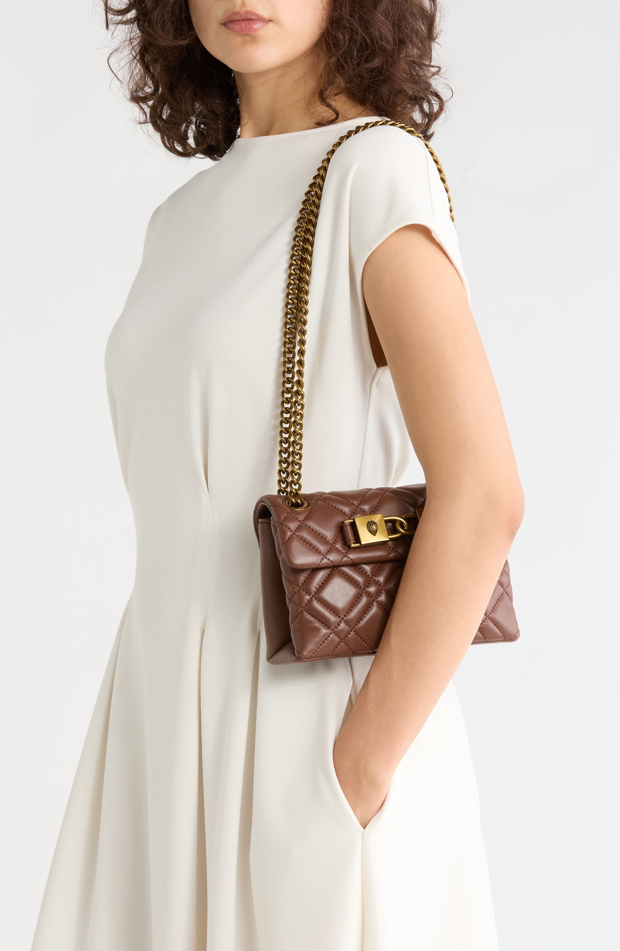 Mini Kingsley Quilted Leather Crossbody Bag, Alternate, color, WINE