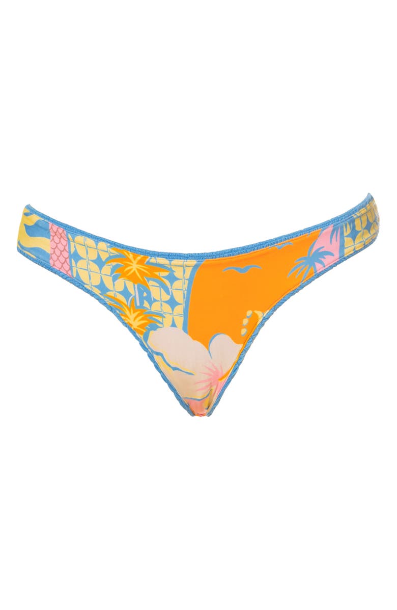 Maaji Ocean Drift Flirt Reversible Bikini Bottoms, Alternate, color, Blue