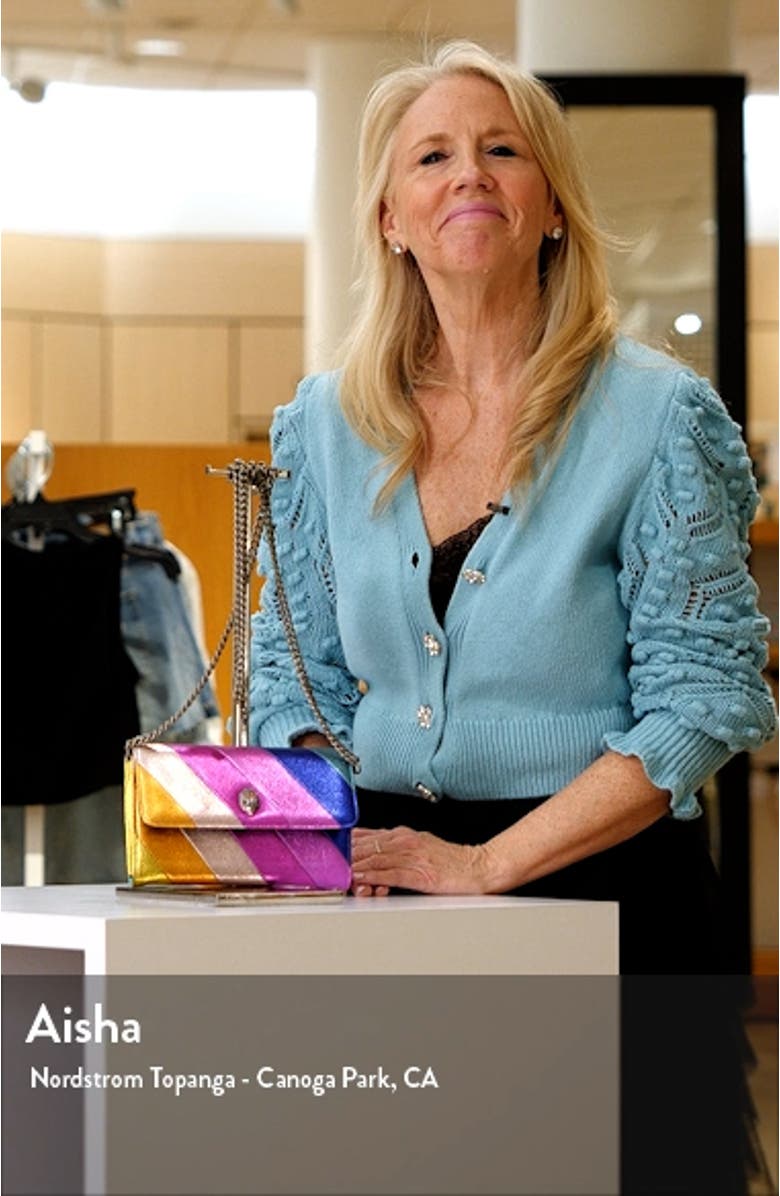 Stripe Leather Chain Wallet, sales video thumbnail