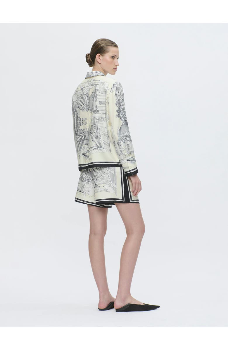 Callas Milano CAMERON Rome scarf shirt White, Alternate, color, Blue