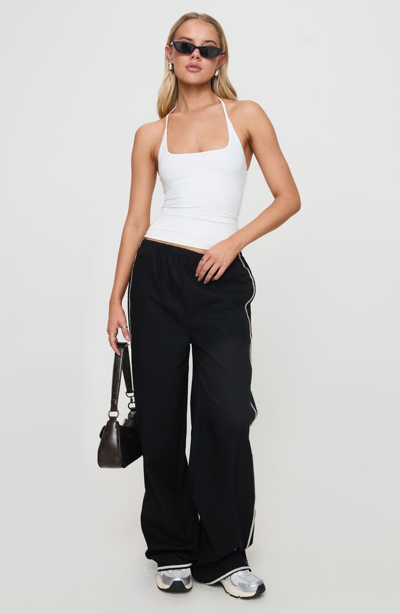 Princess Polly Ezekiel U-Neck Halter Top, Alternate, color, White