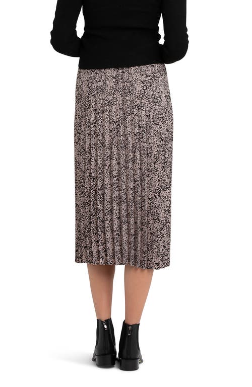 Ripe Maternity Florence Pleated Midi Maternity Skirt In Gray