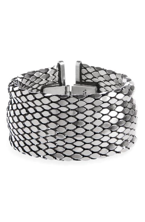 Large Mesh Cuff Bracelet