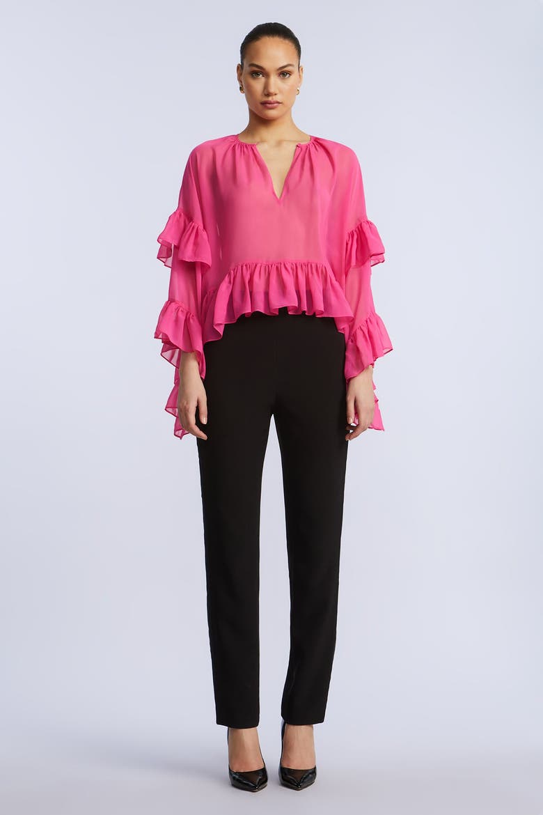 Ruffle Swing Top, Main, color, Fuchsia Purple