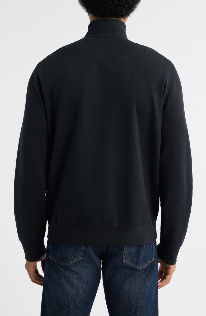 Polo Ralph Lauren Cotton Blend Quarter Zip Pullover, Alternate, color, Polo Black