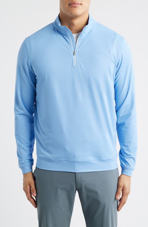 Perth Basketweave Quarter Zip Performance Sweatshirt