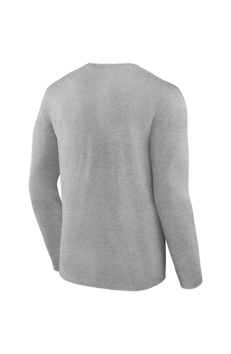 FANATICS Men's Fanatics Branded Heather Gray Texas Rangers 2023 World Series Champions Locker Room Long Sleeve T-Shirt, Alternate, color, 