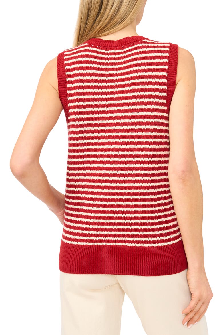 Stripe Sweater Vest, Alternate, color, LAVA FALLS