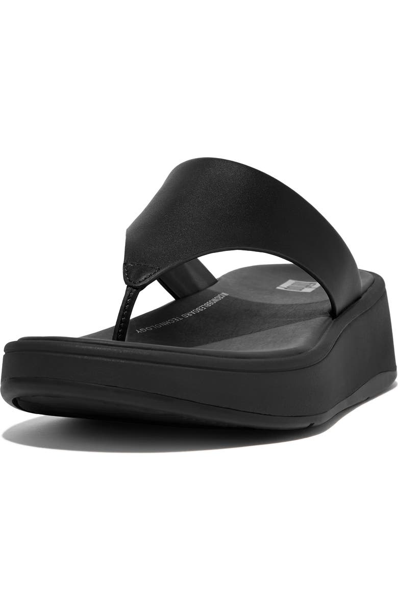FitFlop F-Mode Platform Sandal, Main, color, All Black
