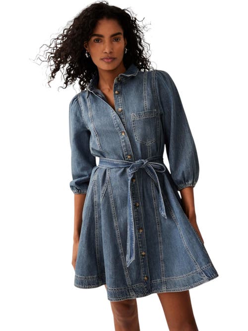 MINT VELVET MINT VELVET DENIM MINI SHIRT DRESS 