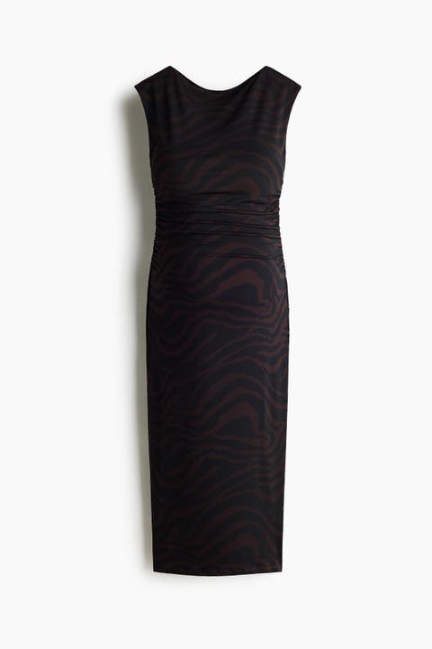 Mama cap-sleeved dress