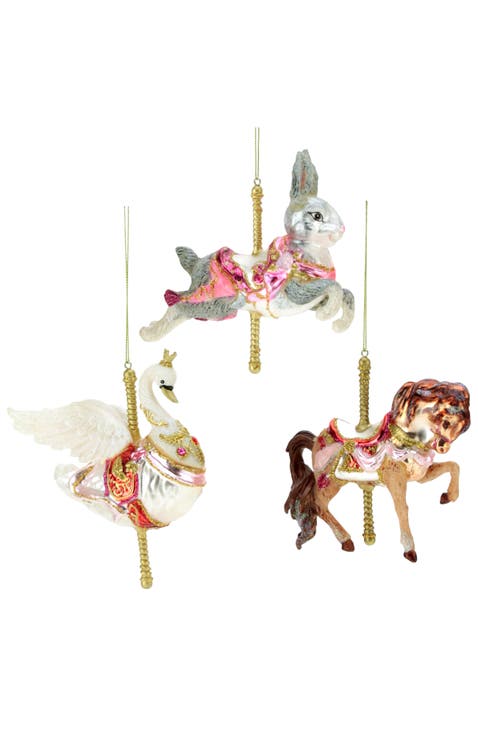 Carousel Ornament, Box of 3