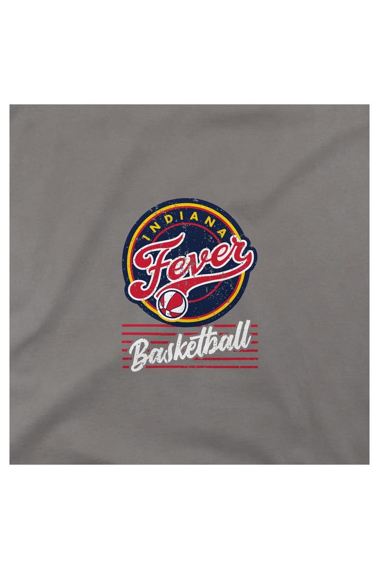 Unisex Stadium Essentials Platinum Indiana Fever Lay Low Vintage Wash Relaxed Fit T-Shirt, Alternate, color, Pewter