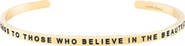 Mantra The Future Belongs To Those Who Believe In The Beauty Of Their Dreams bracelet