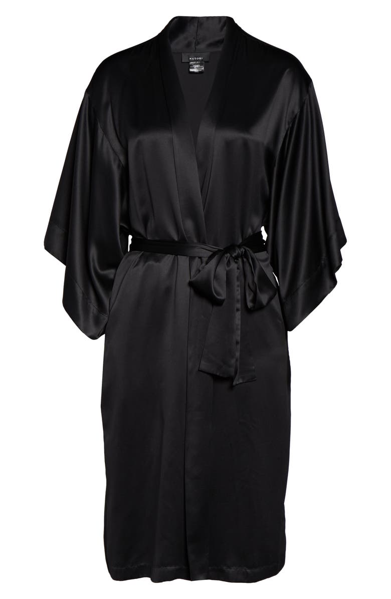 Natori Satin Wrap Robe, Alternate, color, 