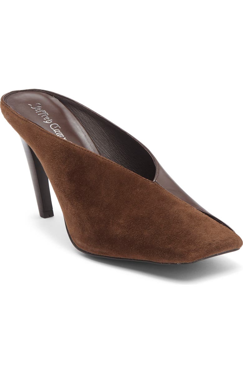 Jeffrey Campbell Hoof It Mule, Main, color, Coffee Suede Combo