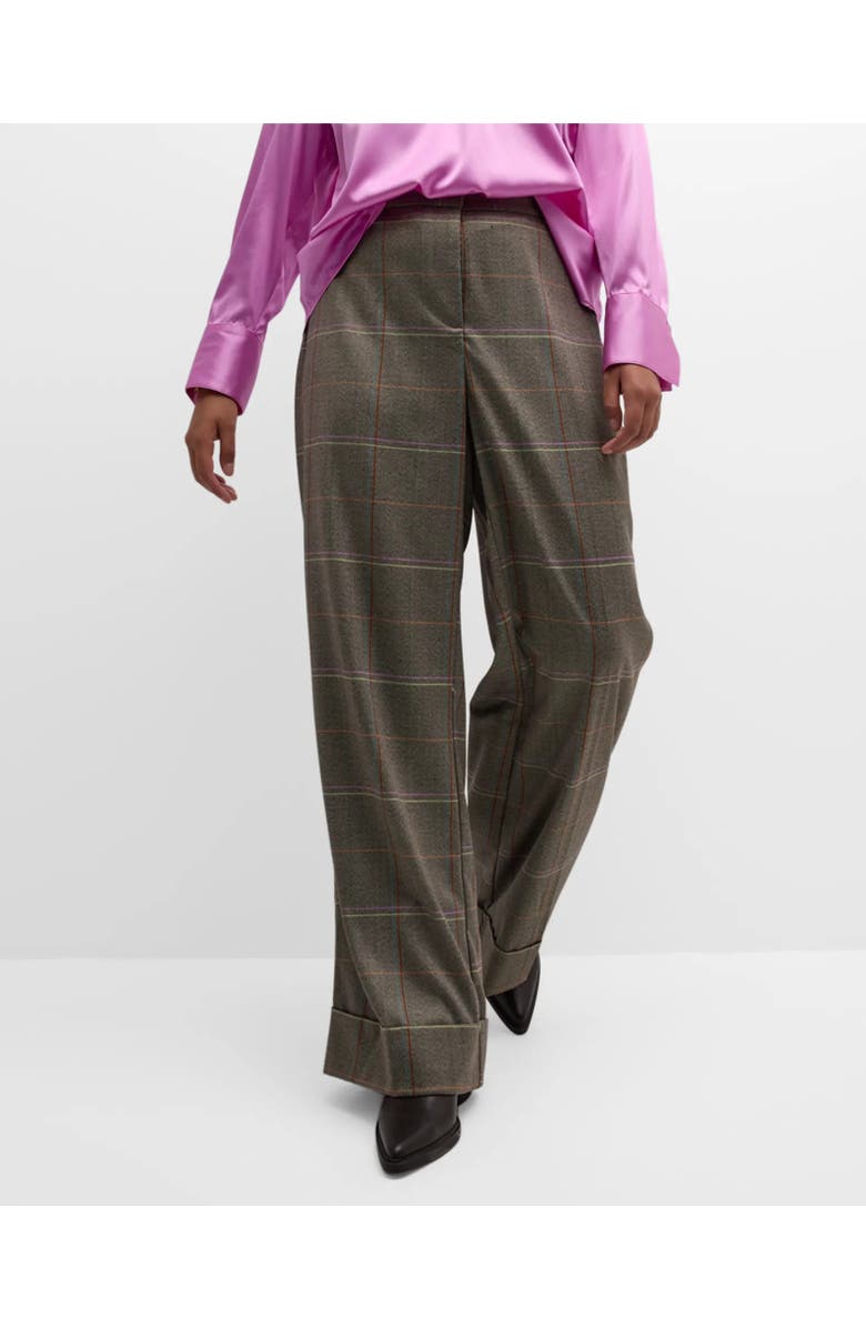 Gabriella Rossetti Bianca Herringbone Plaid Pant, Main, color,