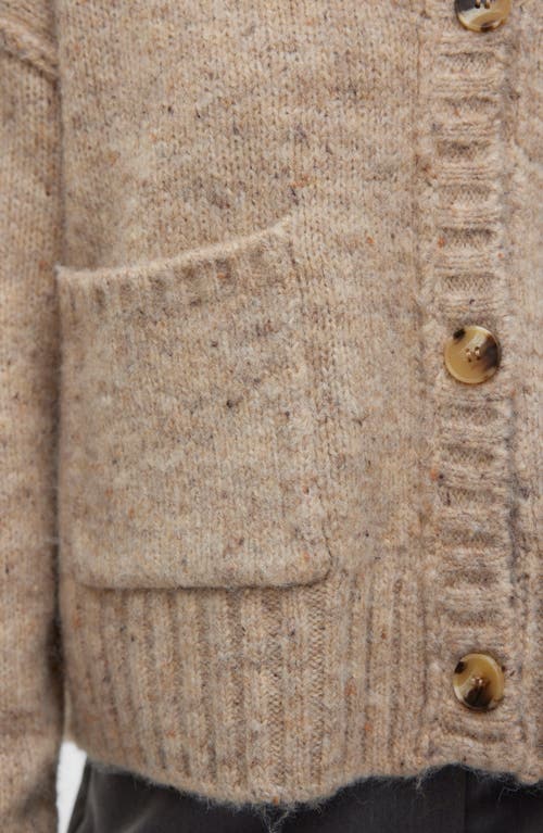 Vero Moda Ingrid V-neck Button Front Cardigan In Brown