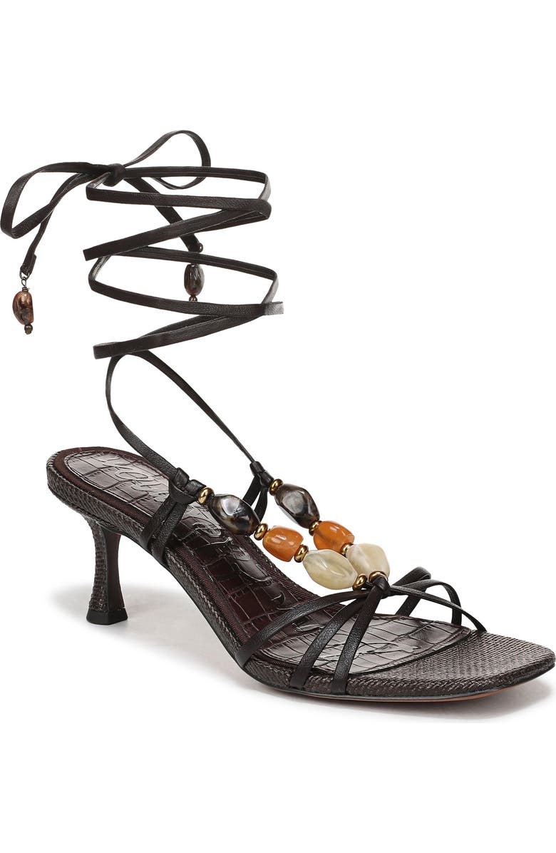 Sam Edelman Paloma Ankle Wrap Sandal, Main, color, Cafe Noir