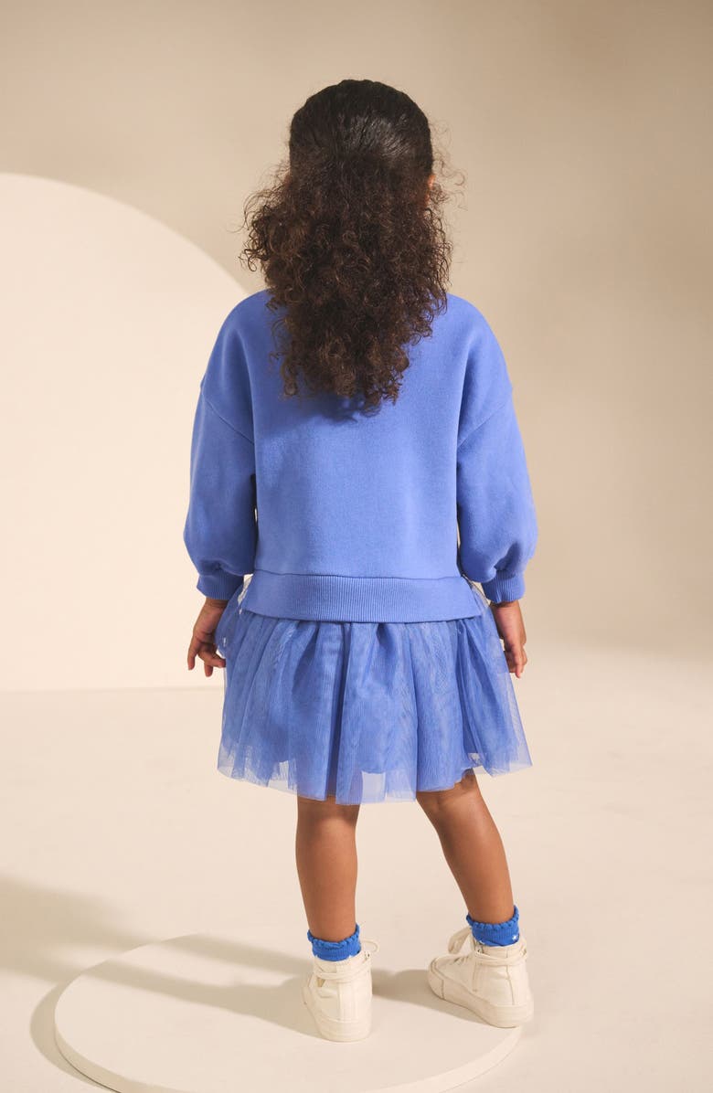 NEXT Kids' Heart Sweater & Skirt Set, Alternate, color, Blue