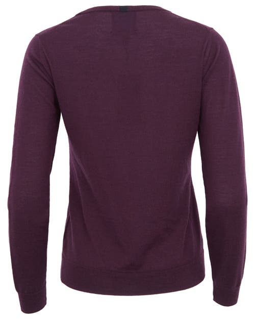 Lords Of Harlech Sasha V-neck Sweater In Purple