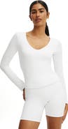 COTTON ON BODY Women's Active Ultra Soft Scoop Neck Long Sleeve