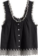 Madewell Embroidered Scalloped Tank