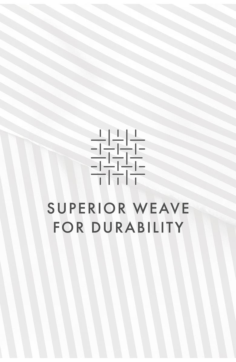 HOMESPUN IENJOY HOME Premium Ultra Soft Ribbon Pattern 3-Piece Duvet Cover Set, Alternate, color, Gray