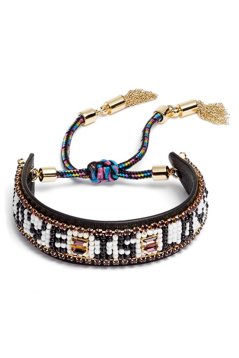 Beaded Friendship Bracelet, Main, color, LOVE IS LOVE