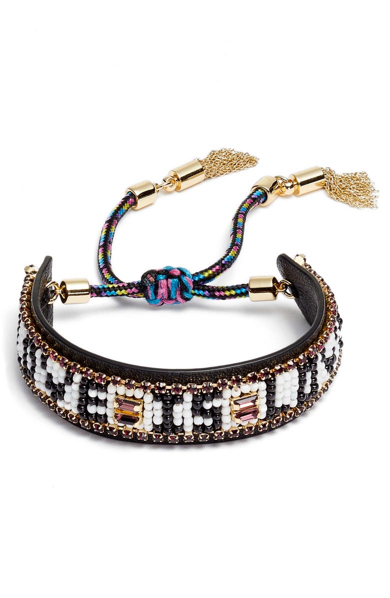 Rebecca Minkoff Beaded Friendship Bracelet, Main, color,