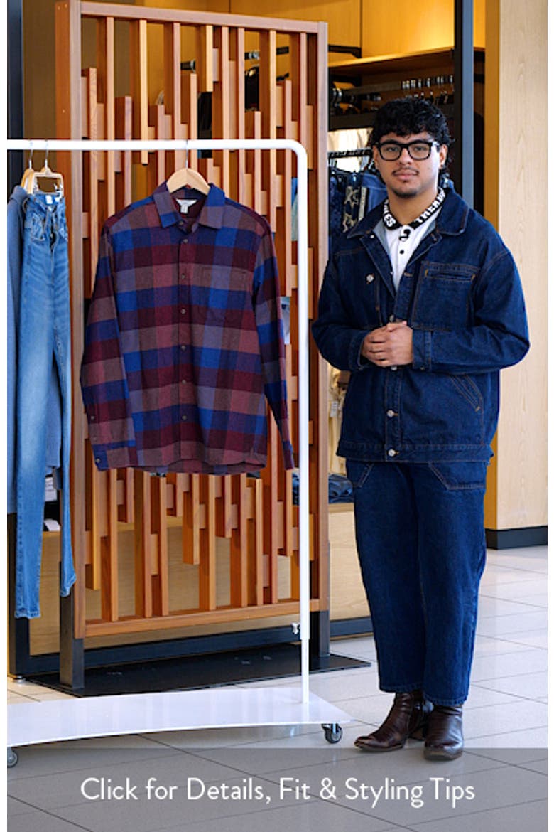 Fathomer Check Organic Cotton Flannel Button-Up Shirt video