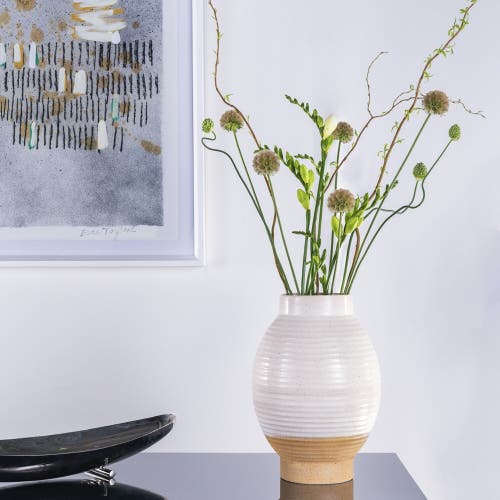 Dina Decor Greece Short Vase In Neutral