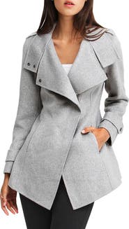 Belle & Bloom Bad Girl Wool Blend Moto Coat