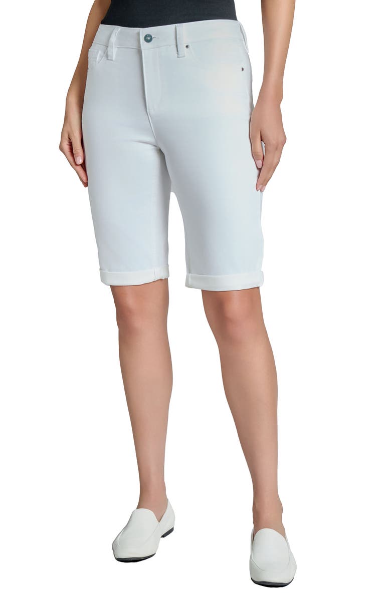 Jones New York Lexington Denim Bermuda Shorts, Main, color, 