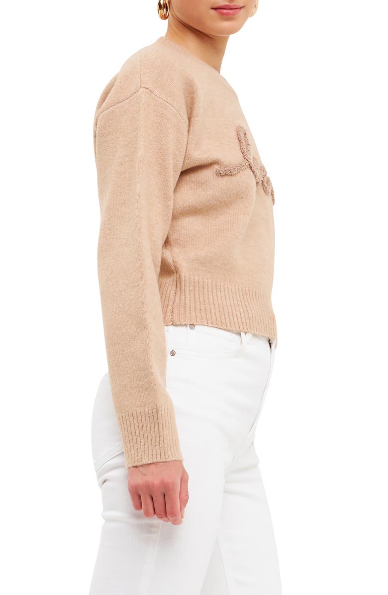 Endless Rose Love Chenille Sweater, Alternate, color,