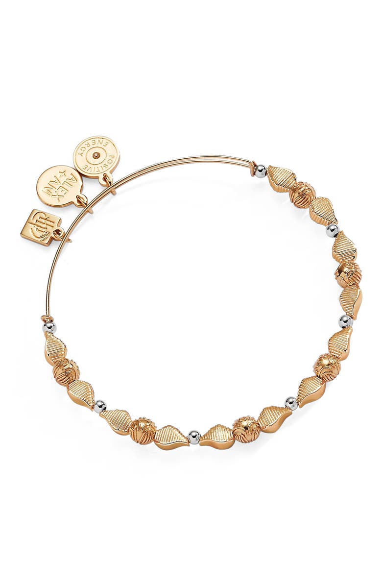 Alex and Ani Harry Potter<sup>™</sup> Golden Snitch Beaded Bangle Bracelet, Main, color, Two Tone