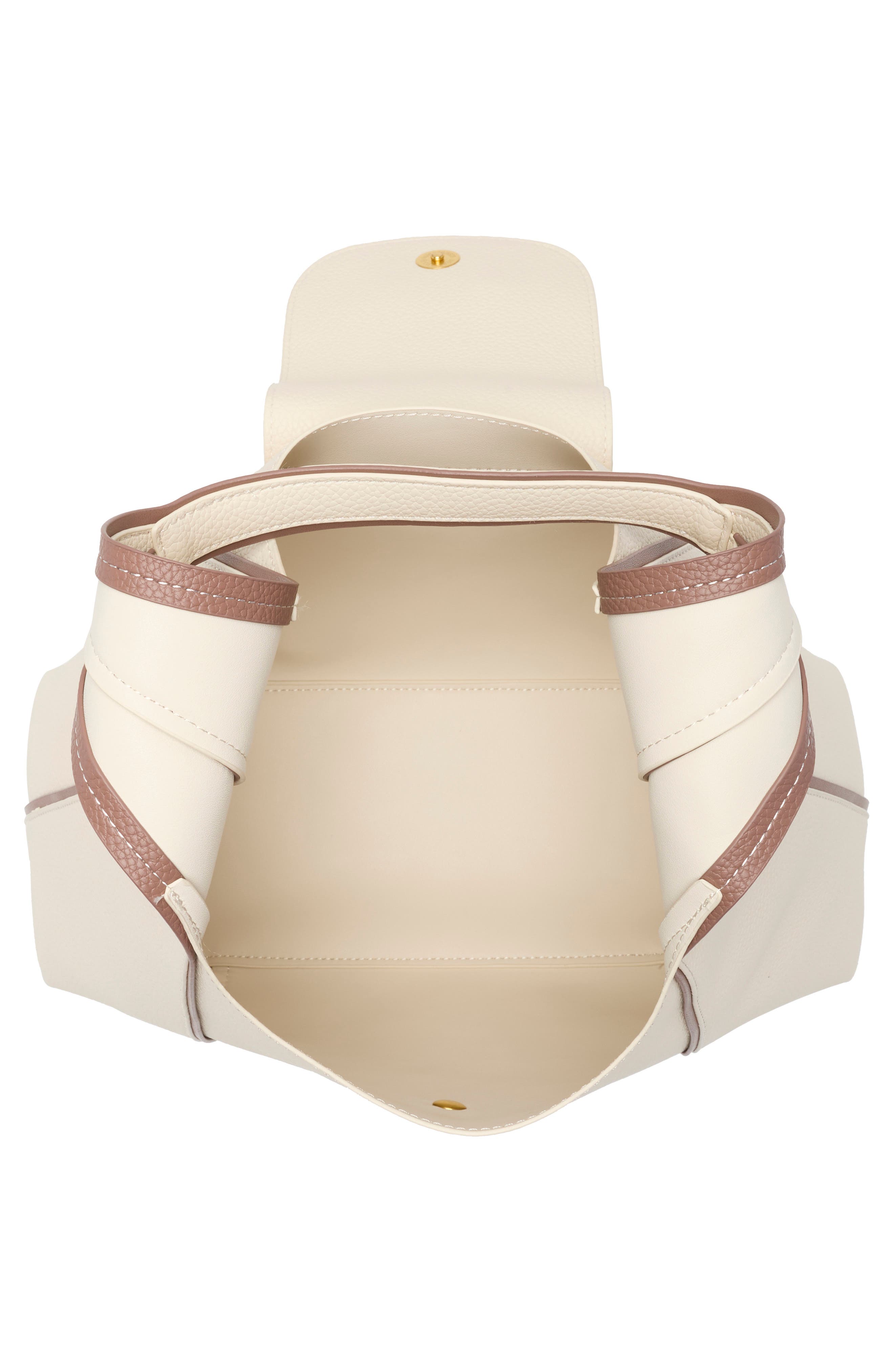 Alesia Faux Leather Hobo Bag, Alternate, color, EGGSHELL