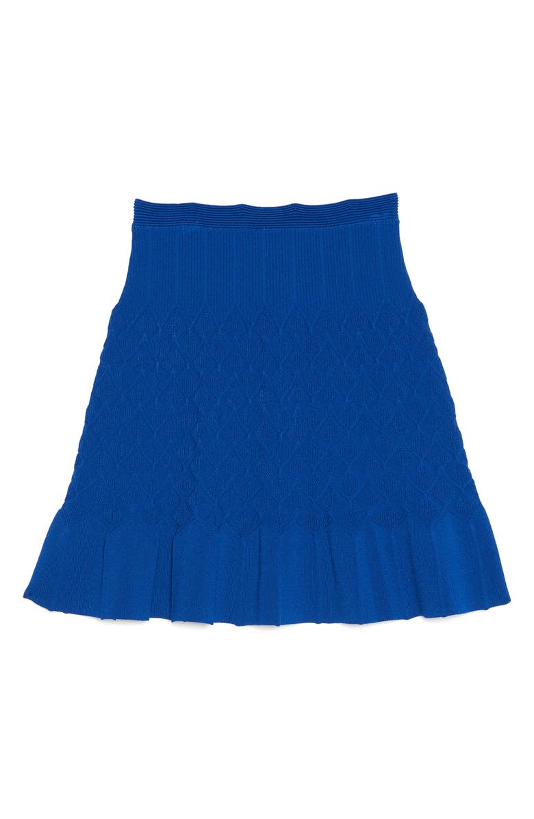 SANDRO Gregoria Knit Miniskirt, Main, color, Bleu Egyptien
