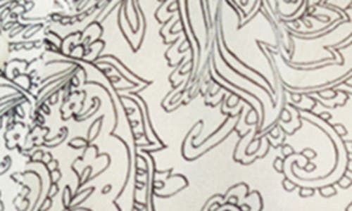Mango Paisley Print Lace Inset Button-up Shirt In Multi
