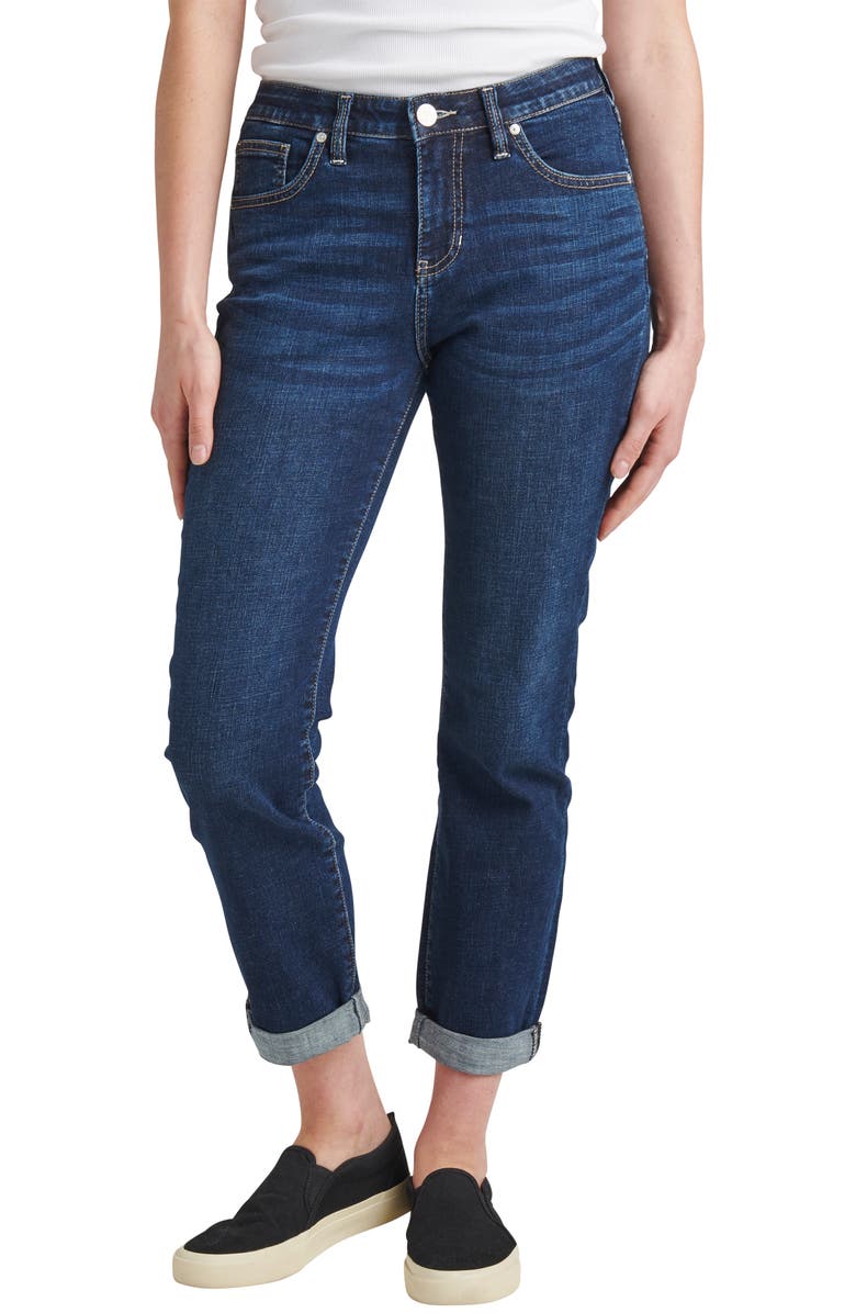 JAG Jeans Carter Crop Girlfriend Jeans, Alternate, color, Night Breeze