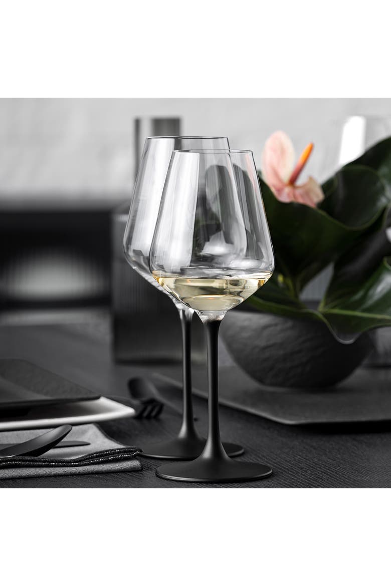 Manufacture Rock White Wine Goblet Set of 4, Alternate, color, clear