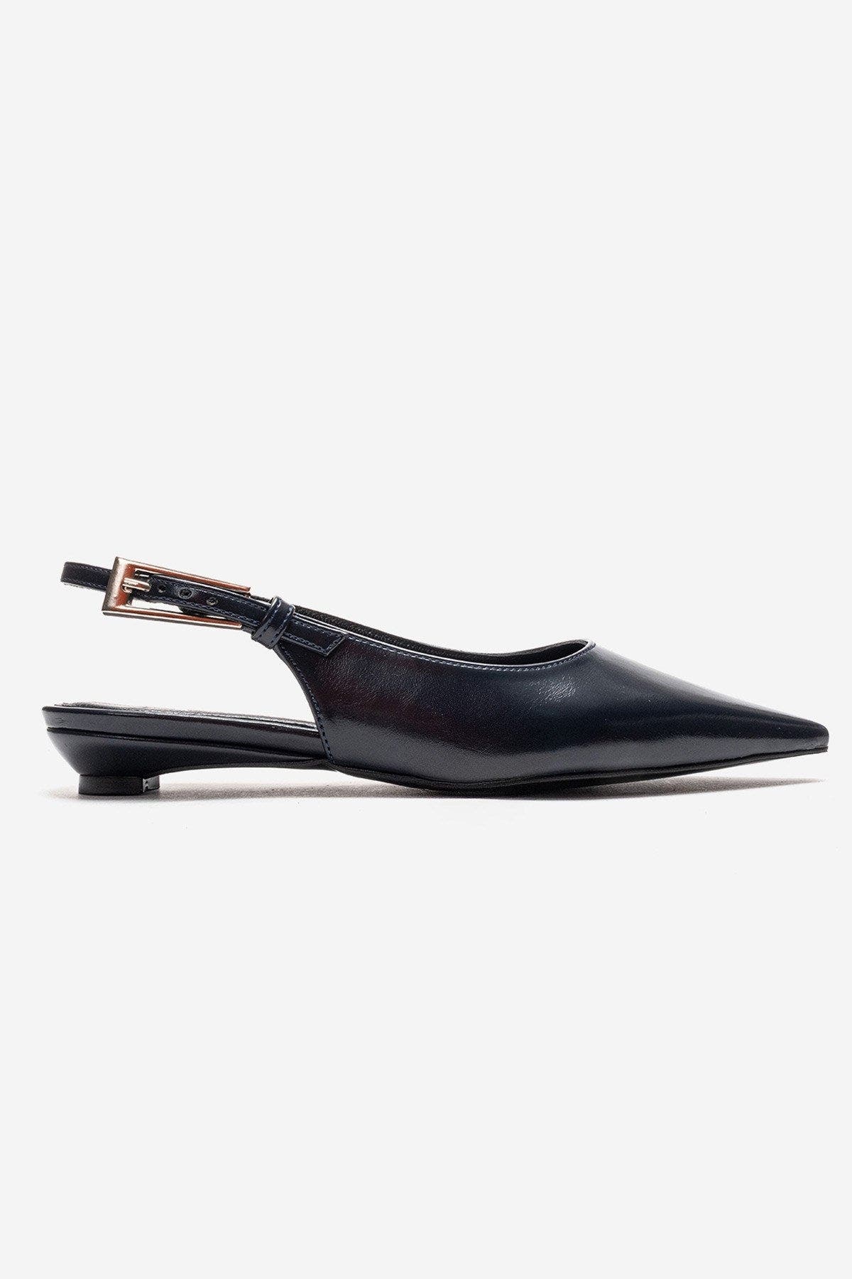 Jenna Slingback Pointed Toe Pump, Alternate, color, Navy