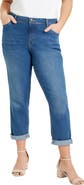 Roaman's Plus Size 24/7 Boyfriend Jean