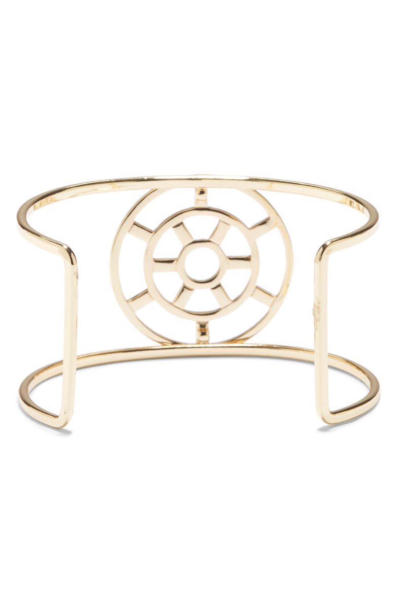 Vince Camuto Large T Circle Crystal Cuff, Alternate, color, 