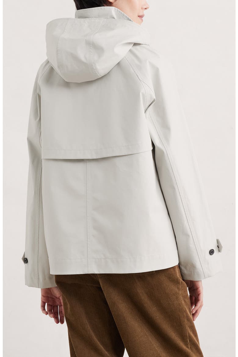 Neap Tide Waterproof Organic Cotton Jacket with Removable Hood, Alternate, color, DRIFTWOOD